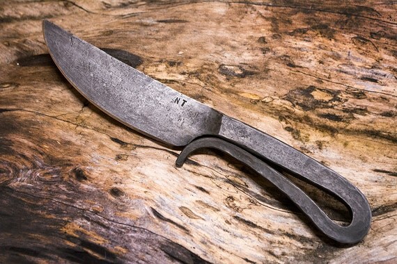 Items similar to Hand Forged Coil Spring Blacksmith Knife on Etsy