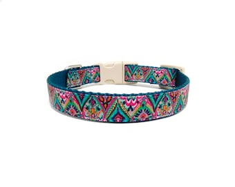 Moroccan Dog Collar, Unique Dog Collar, Plastic Buckle*