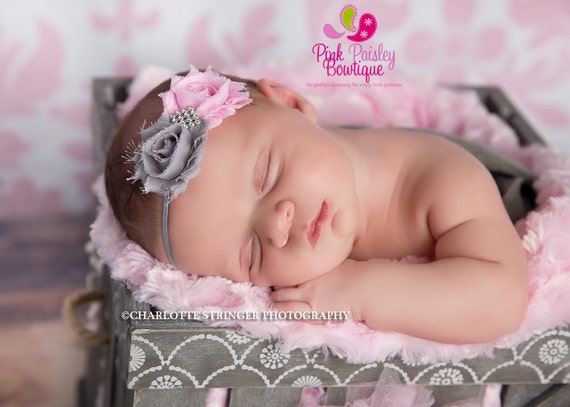 items similar to baby headband baby headbands newborn items similar to baby headbands pink gray newborn items similar to baby headband baby headbands newborn items similar to baby headbands pink gray newborn