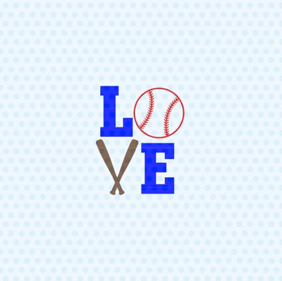 Love Baseball Svg Baseball Svg Love Softball Svg Baseball