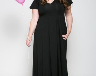 Items similar to Plus Size off the shoulder Pencil Dress for Curvy ...