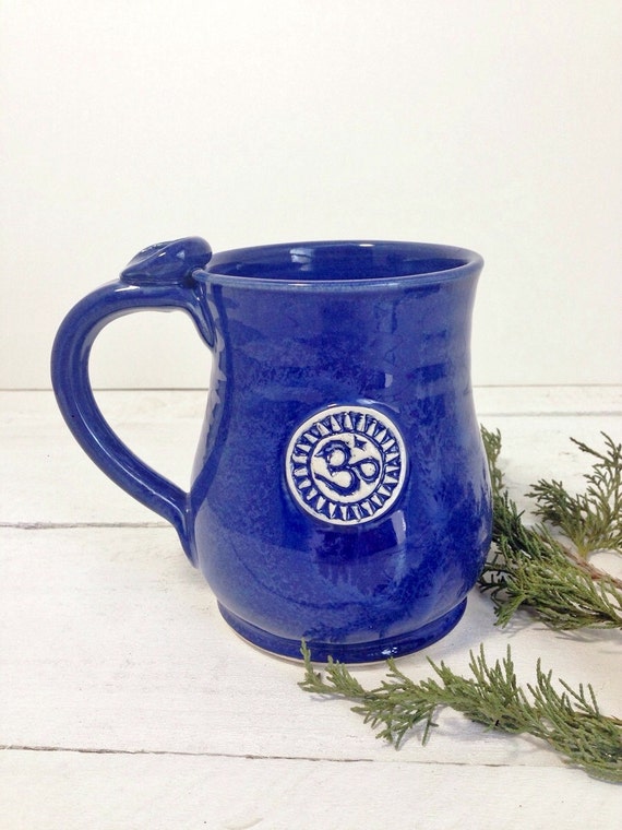 Om Coffee Mug Indigo Coffee Mug 8oz 14oz 18oz