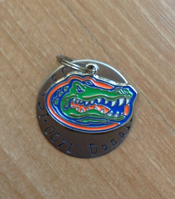Florida Gators custom Dog ID Tag Gators Fan Dog Collar by tagsoup