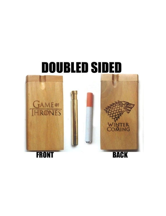 Double Sided Custom Dugout and one hitter with wood burned