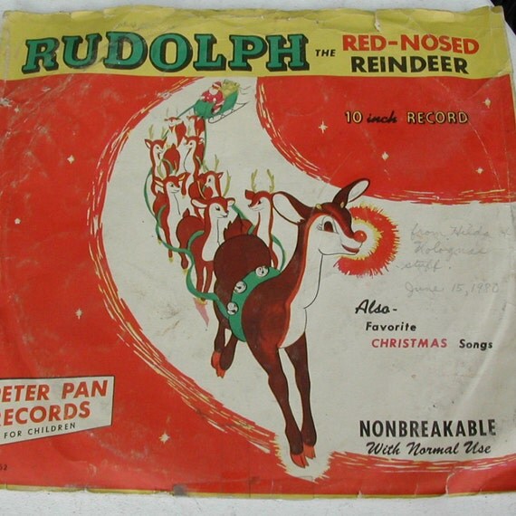 Rudolph the Red Nosed Reindeer Kids Novelty Record Storytime