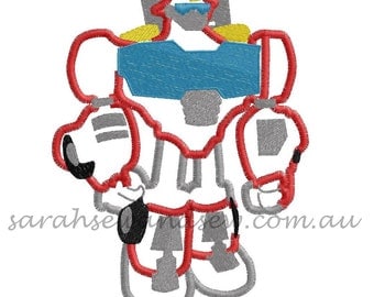 Heatwave (Transformers Rescue Bot) Embroidery Design