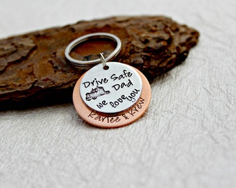 Truck Driver Keychain - Trucker Wife - Trucker Keychain - Truck Driver Gift - Trucker Gift - Love my Trucker - Trucker Girlfriend - Trucker
