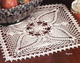 Pineapple Crochet Tablecloth Pattern Vintage by PearlShoreCat