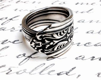 Vintage Silver Spoon Ring - circa 1935