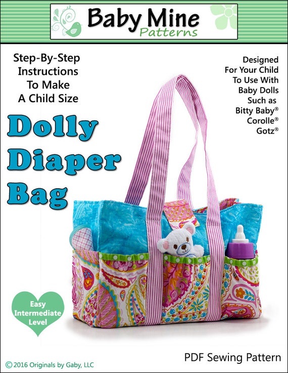 free doll diaper bag patterns