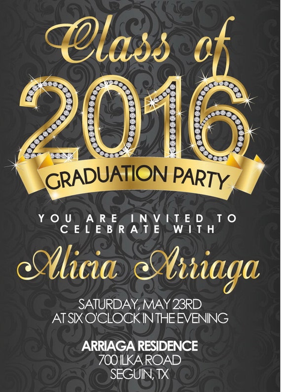 Traditional Graduation Invitations 2016 5