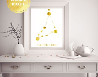 Zodiac Capricorn - Capricorn Constellation - Capricorn Star Sign - Zodiac Art - Wall Art Print - Astronomy Art - Astronomy Poster