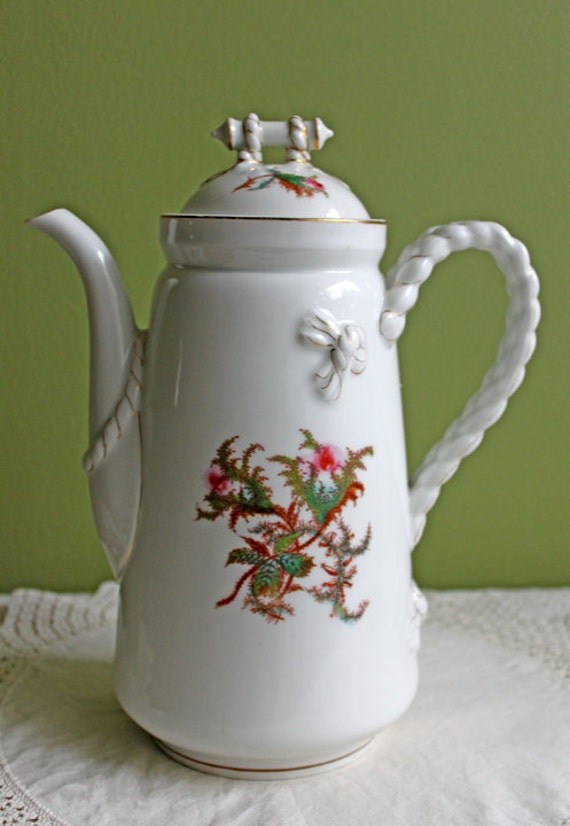 Haviland Limoges Porcelain Coffee Pot or Tea Pot Made in