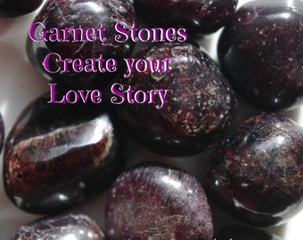 Tumbled GARNET Stones for strengthening & protecting the physical body