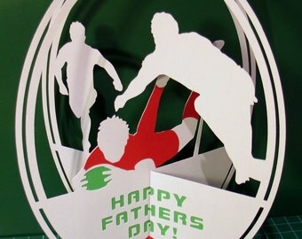 Rugby, Birthday Card, Pop Up, Rugby Gifts, Wales Rugby, Welsh Rugby, Greeting Cards, Christmas Cards, Fathers Day Card, Valentines Day Card