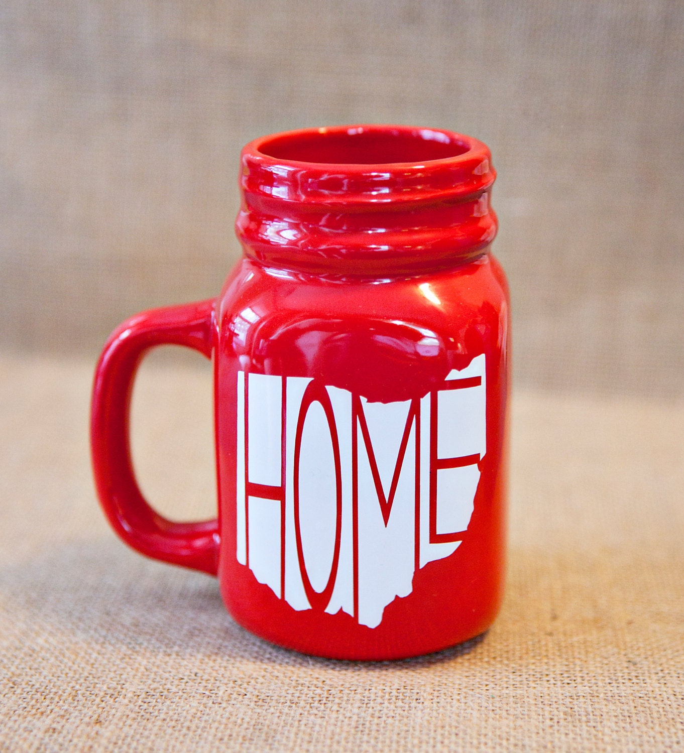 Ohio Coffee Mug State Mason Jar Mug