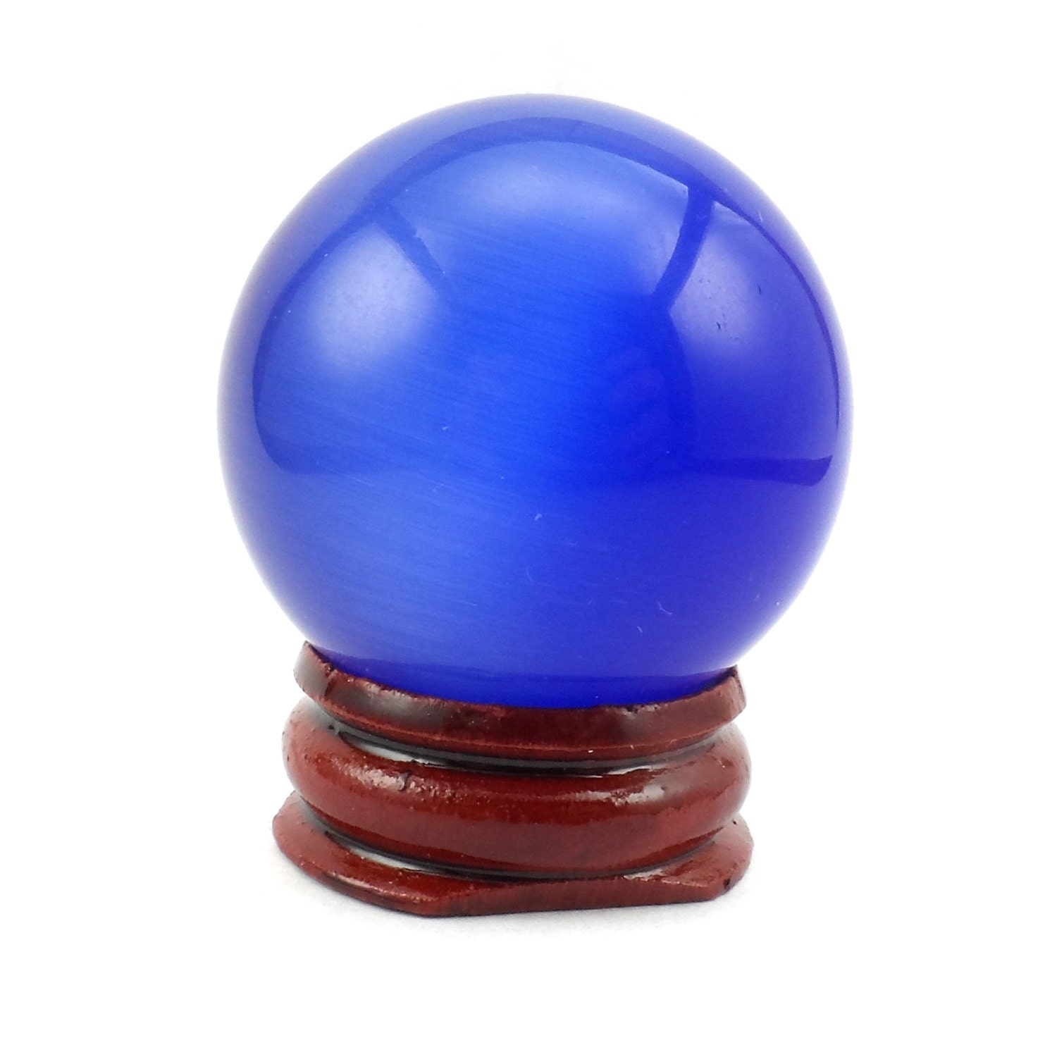 Blue Cat's Eye Crystal Sphere Crystal Ball for