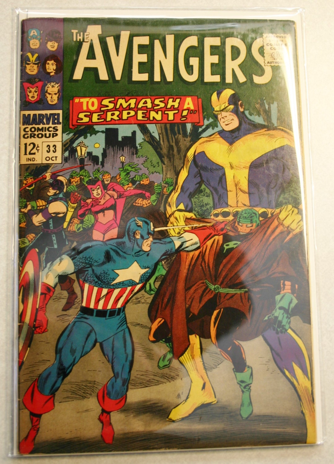 Marvel's The Avengers 33 Dated October 1966 Fantastic