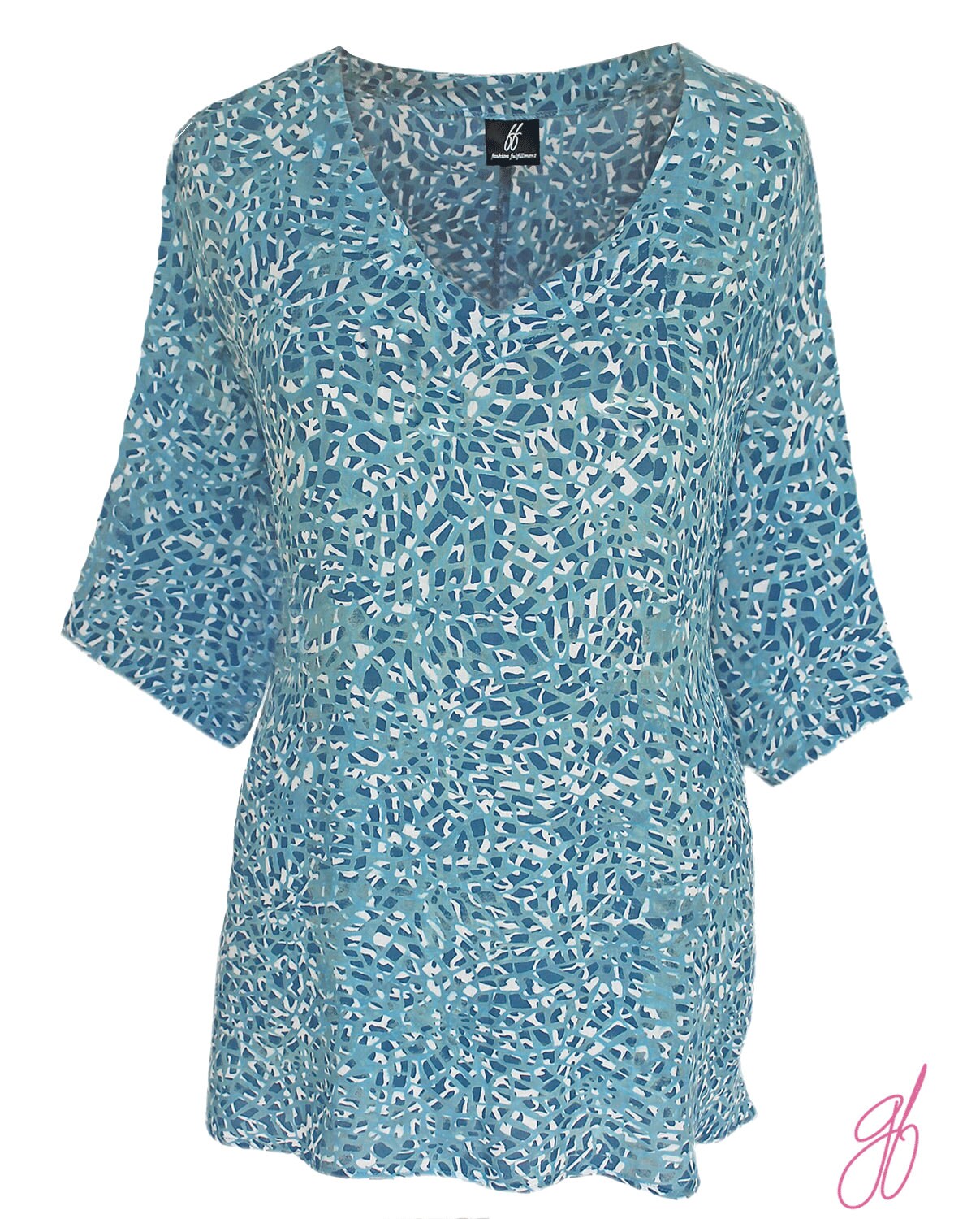 Plus Size Tunic Batik Tops Women's Plus Size Clothing