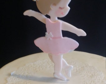Ballerina Cake Topper, Ballerina Baby Shower, Ballet Cake Topper, Ballet Birthday Decor, Girls Baby Shower, Pink Baby Shower, Baby Ballerina