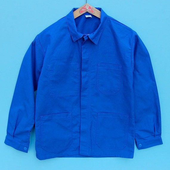 Deadstock French chore jacket Bleu de travail French blue