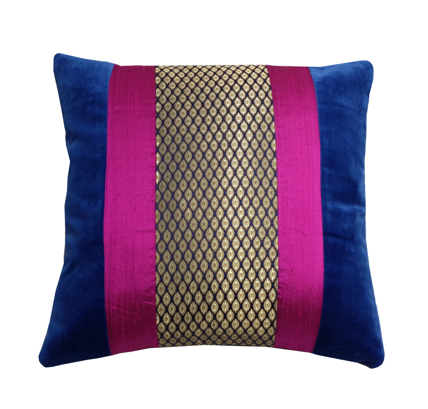 Blue Velvet Cushion Cover Designers Guild by Diversecushions