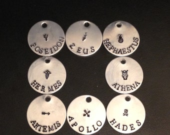 Percy Jackson Inspired Greek Gods Necklaces