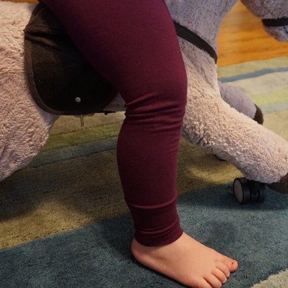 Baby Girl LeggingsSolid Purple Plum by SewingforSunshine on Etsy