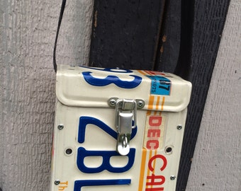 Vintage California license plate purse. Custom made.
