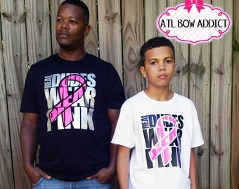 Real Dudes Wear Pink Breast Cancer Awareness Shirt For MEN,YOUTH and TODDLERS