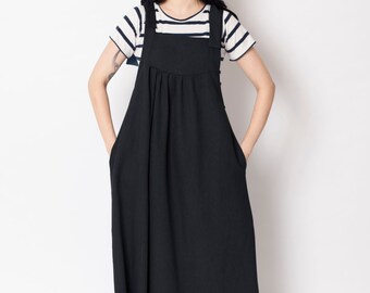 Overall dress, pinapore, apron dress, denim maxi dress, overall denim dress, boho dress, blue denim dress dress,denim pinafore, denim dress