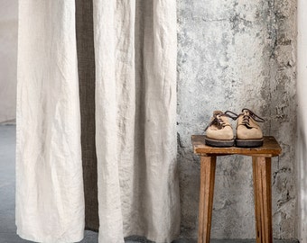 Natural linen curtains/ linen drapes