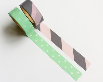 Washi tape stripes & dots (set of 2 rolls from Hema)