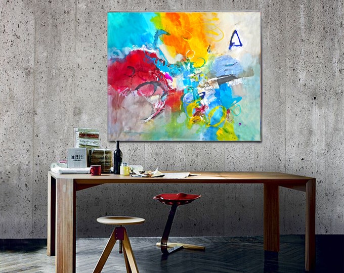 Modern Art Abstract Painting, Original Painting Canvas Art, Abstract Painting Canvas Art, Living Room Art, Large Abstract Paintin