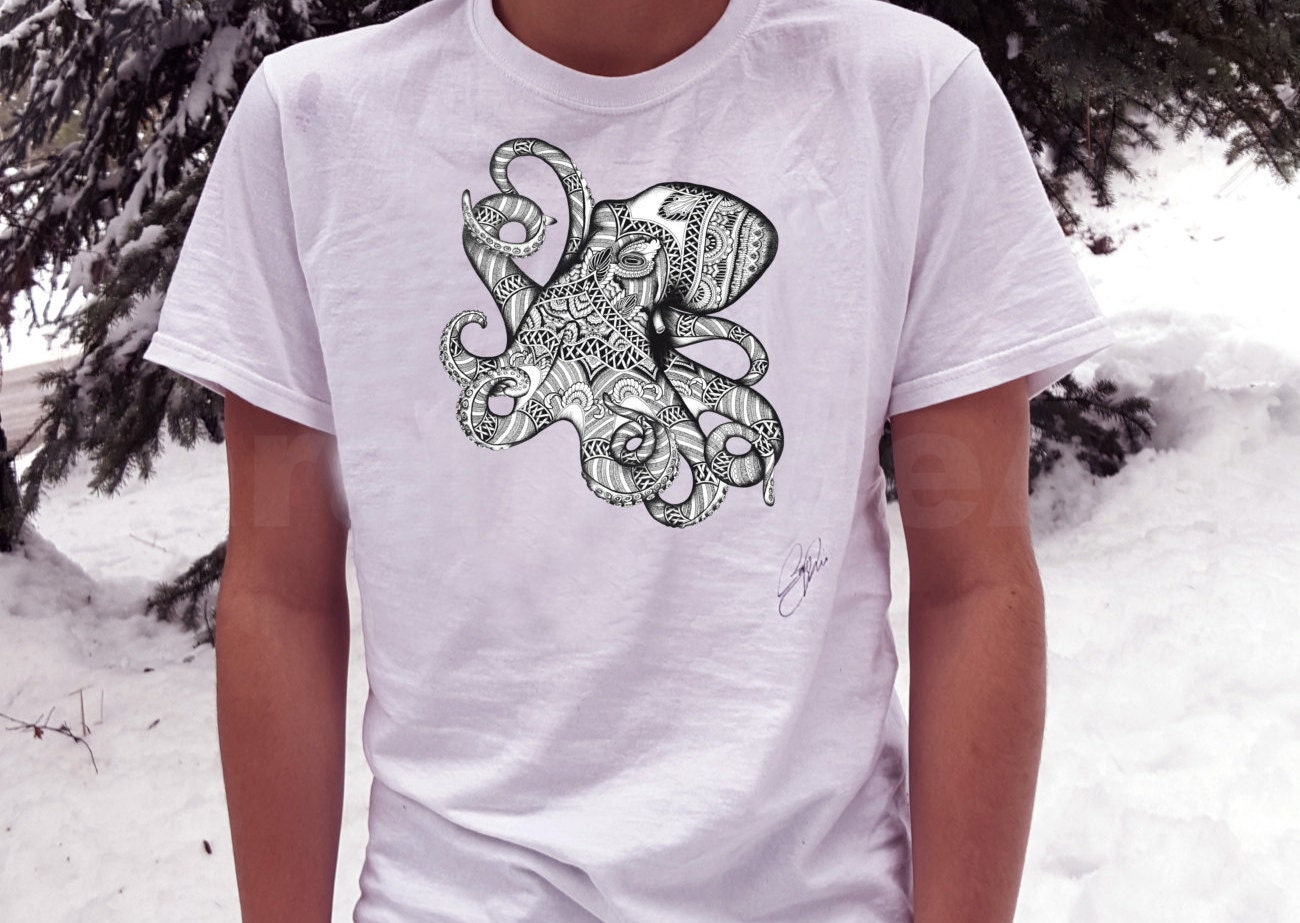 Octopus shirt/ octopus tshirt mens/ octopus tshirt/ tee shirt