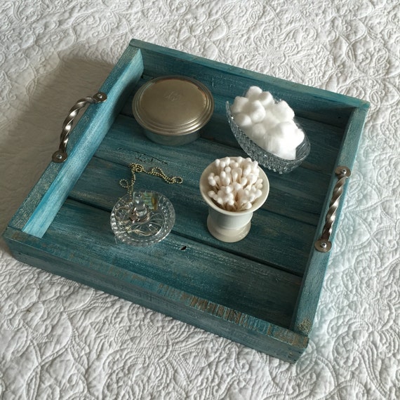 Wood Vanity TrayBathroomTray Makeup Tray Bedroom Tray