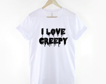 I Love Creepy Pastel Goth Halloween T-Shirt