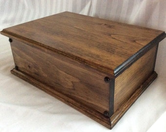 Handmade Large Wooden Keepsake Box