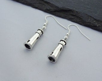Lighthouse Earrings, Charm Earrings, Lighthouse Jewellery, Jewelry, Lighthouse Gift, Light House, Lighthouse Gifts, Nautical, Sea, Ocean