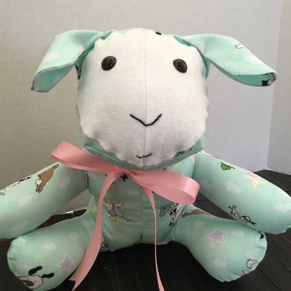 Green Lamb Plush Stuffed Sheep New Baby Shower Soft Baby Toys