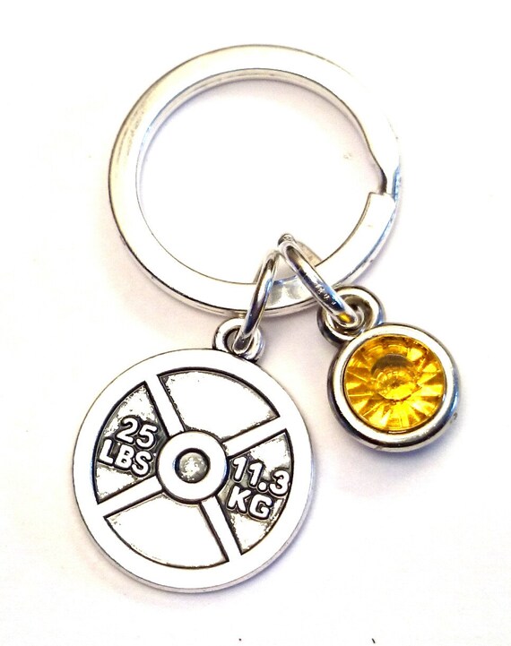 Weight Keychain Custom Keychain Custom Key by
