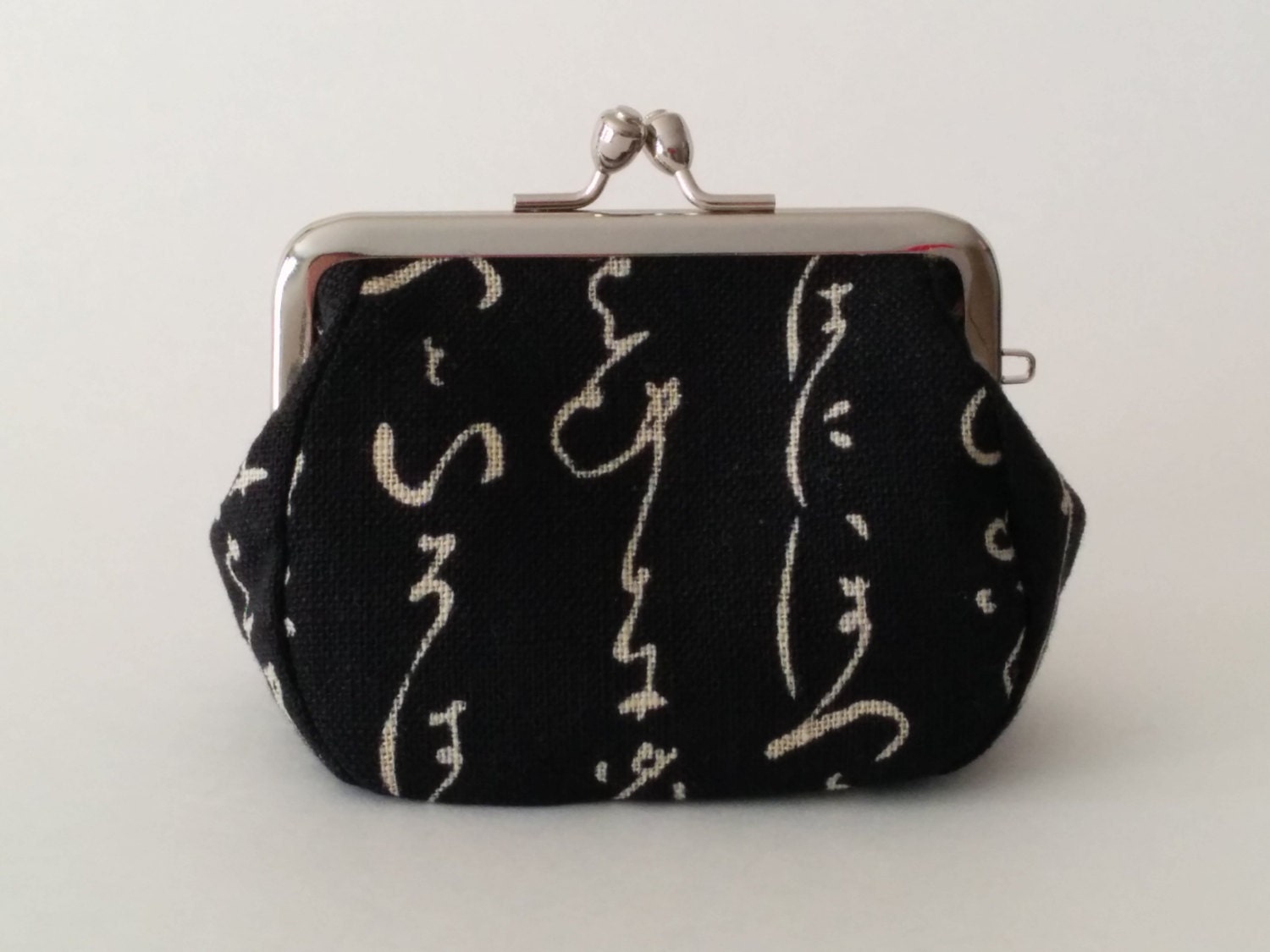 Handmade Coin Purse. Printed in Japanese Hiragana this is