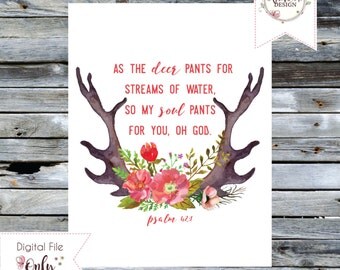 Psalm 42 1 | Etsy