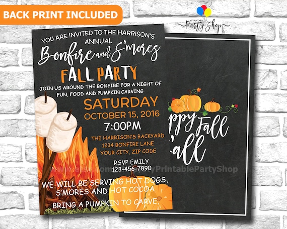 Fall Party Invitation