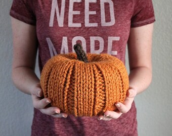 Knit Chunky Pumpkins, Fall Decor, Knit Pumpkins, Halloween Decor, Thanksgiving Decor, Pumpkin Decor, Housewarming Gift, Rustic Thanksgiving