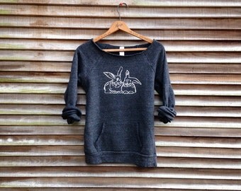 Bestie bunnies Sweatshirt, Rabbit Shirt, Easter Gift, S,M,L,XL,2XL