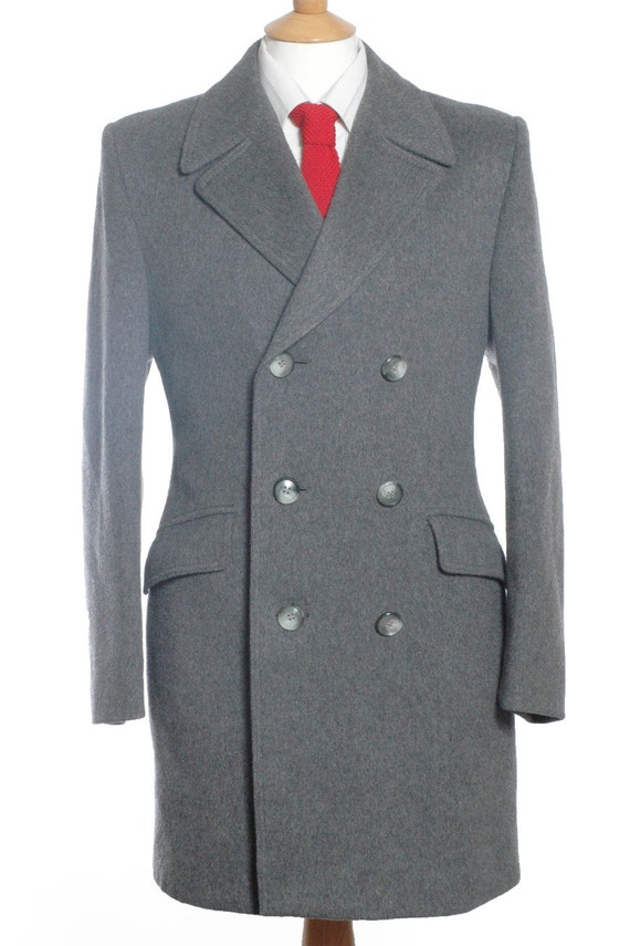 Vintage 1960's Dunn & Co Grey Wool Coat S