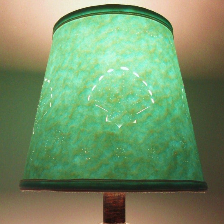 Lampshade small cut paper lamp shade cut and pierced