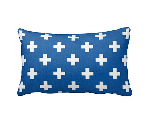 Royal Blue Pillow Covers Cobalt Pillows Peacock Blue Pillow