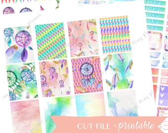DREAMCATCHER PLANNER STICKERS, Weekly Sticker kit, Stickers for Erin Condren Vertical, Planner College, Weekly Planner Kit, diy planner kit